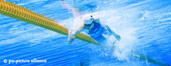 Gold medalist Daniela Schulte of Germany competes during the women's 400m freestyle - S11 at the Aquatics Center during the London 2012 Paralympic Games, London, Great Britain, 07 September 2012. Photo: Julian Stratenschulte dpa
