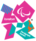 Das London 2012 Logo - mit dem Hinweis Paralympic Games