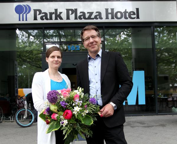Ich mit dem General Manager von Park Plaza, Carsten Rudolph