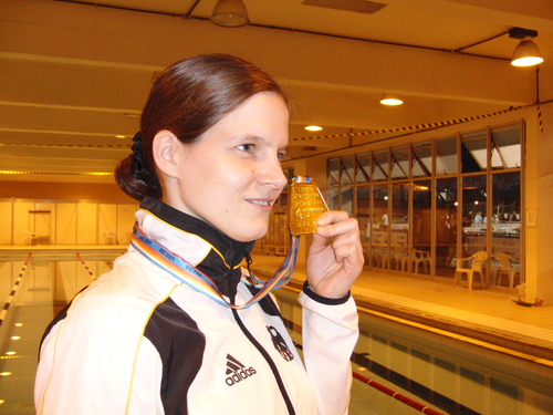 Goldmedaille - 100m Freistil in Rio zur 25m WM 2009